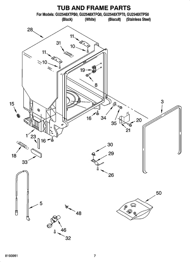 Diagram for GU2548XTPQ0