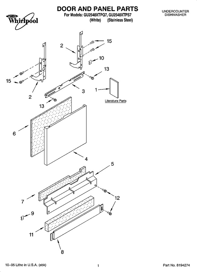 Diagram for GU2548XTPQ7