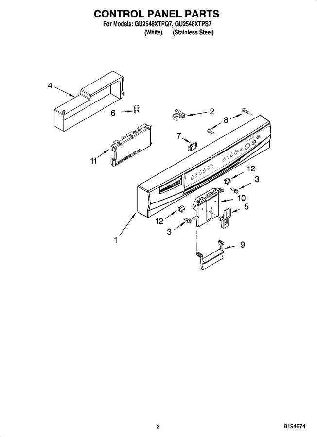 Diagram for GU2548XTPS7