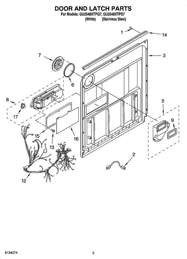 Diagram for GU2548XTPS7