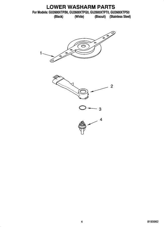 Diagram for GU2600XTPB0