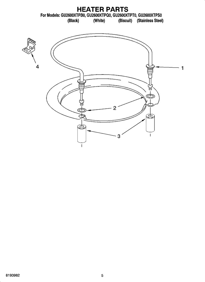 Diagram for GU2600XTPB0
