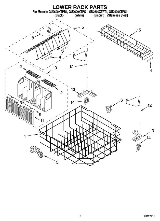 Diagram for GU2600XTPB1