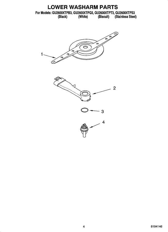 Diagram for GU2600XTPT3