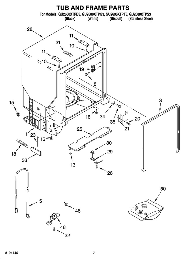 Diagram for GU2600XTPT3