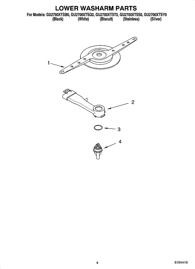 Diagram for GU2700XTSY0