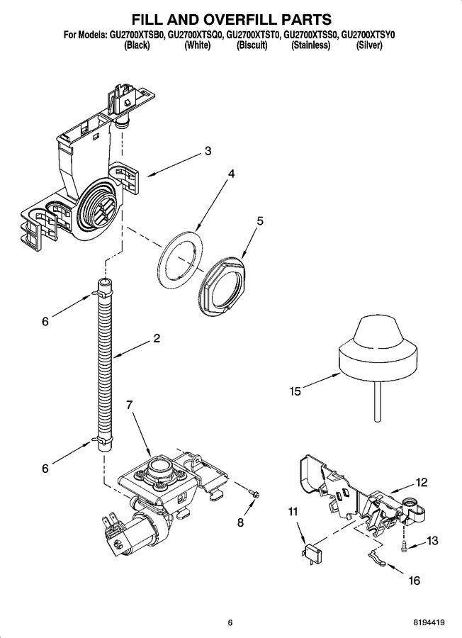 Diagram for GU2700XTSY0