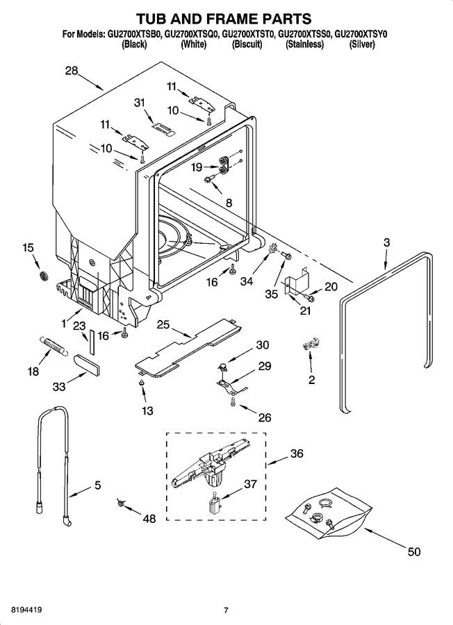 Diagram for GU2700XTSY0