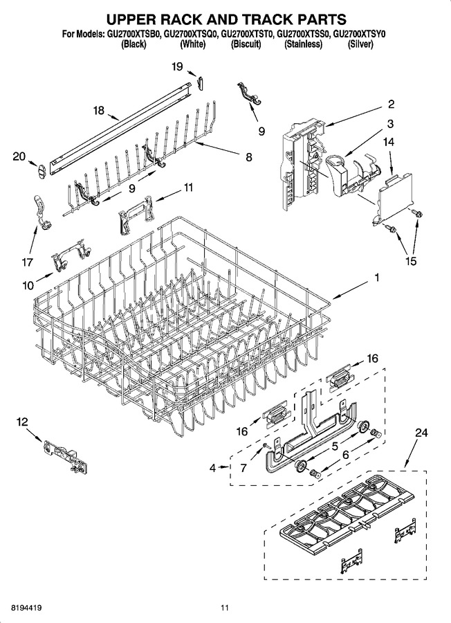 Diagram for GU2700XTSQ0