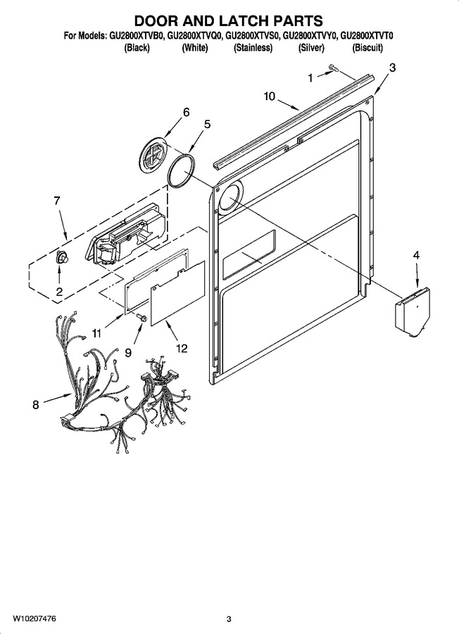 Diagram for GU2800XTVT0