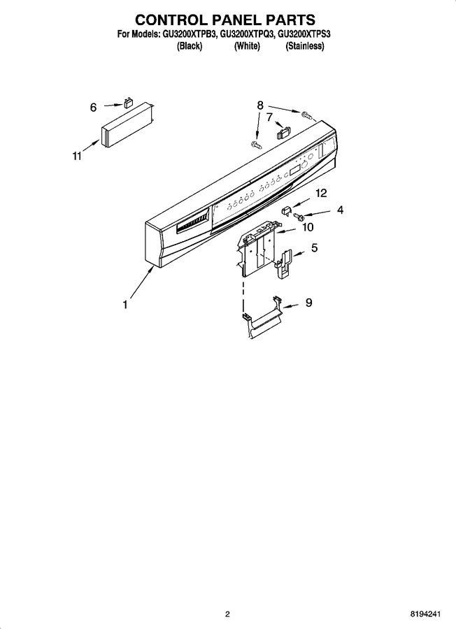 Diagram for GU3200XTPQ3