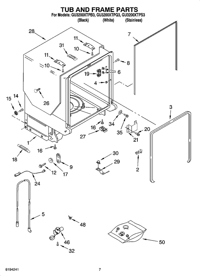 Diagram for GU3200XTPB3