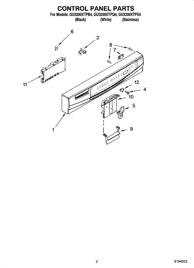 Diagram for GU3200XTPQ4