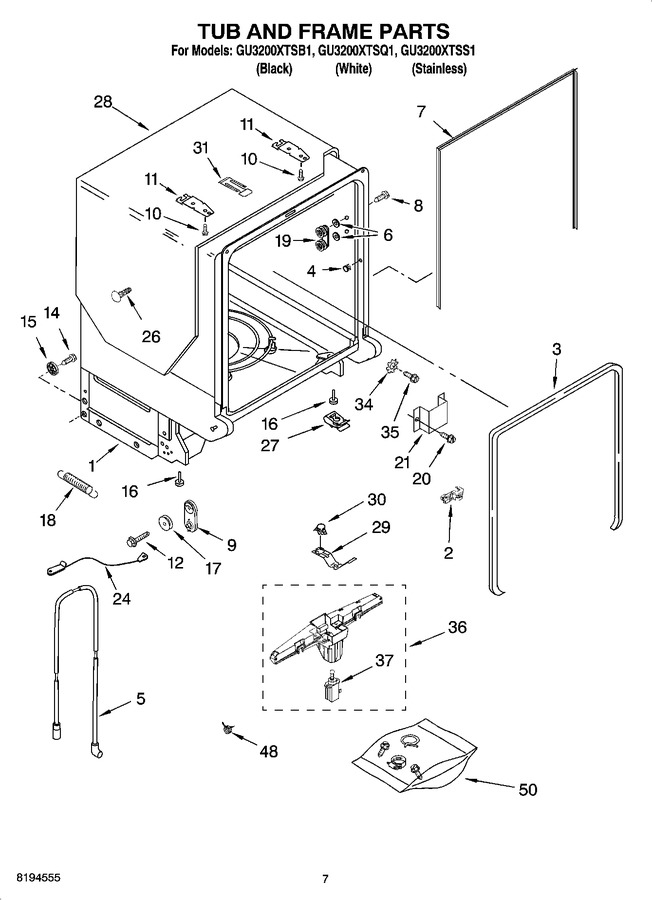 Diagram for GU3200XTSB1
