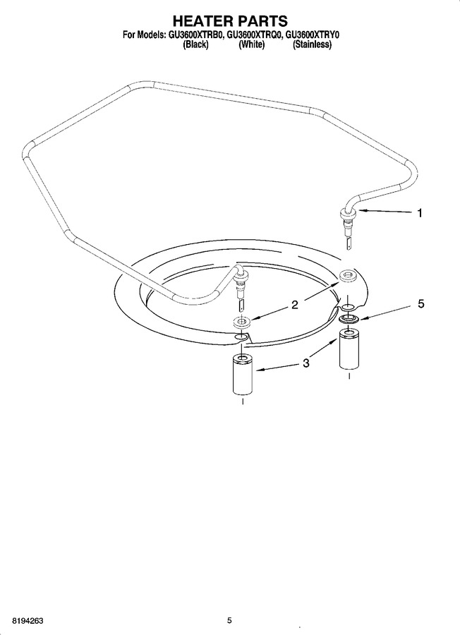 Diagram for GU3600XTRB0
