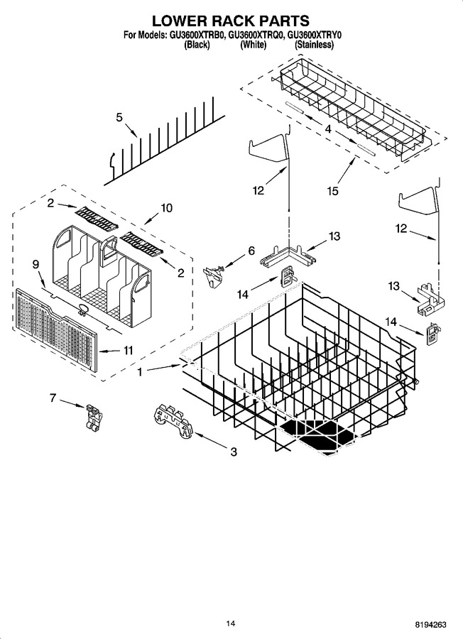 Diagram for GU3600XTRB0