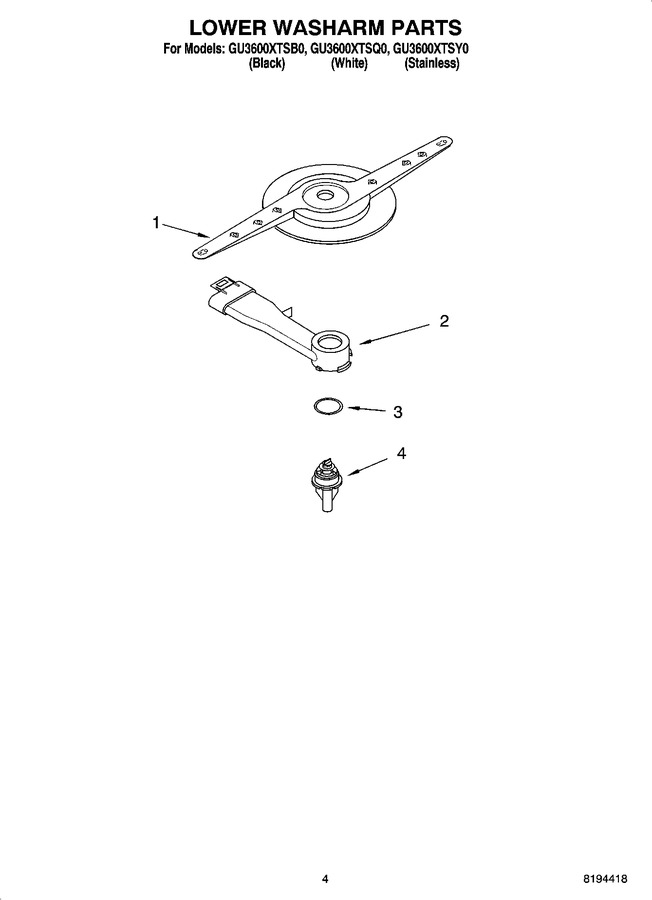 Diagram for GU3600XTSB0