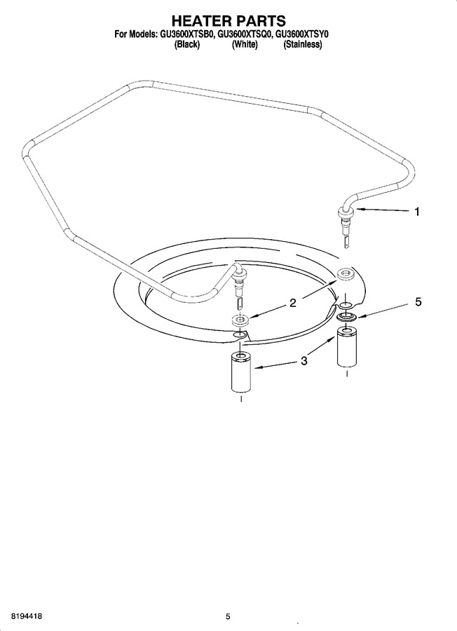 Diagram for GU3600XTSB0