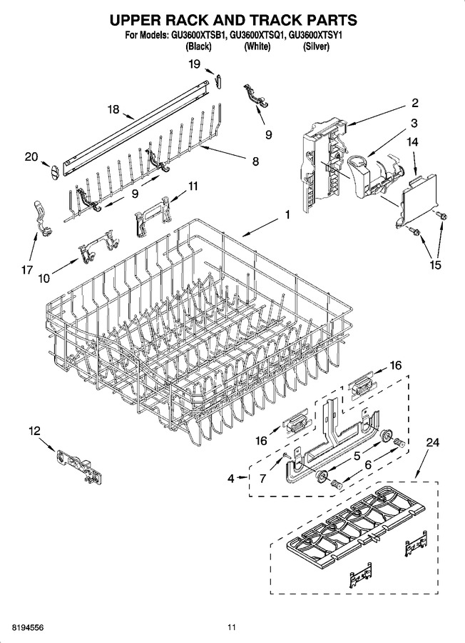 Diagram for GU3600XTSY1