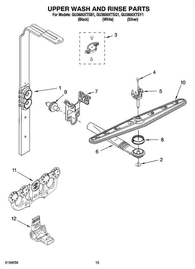 Diagram for GU3600XTSY1