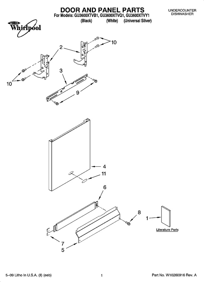 Diagram for GU3600XTVQ1