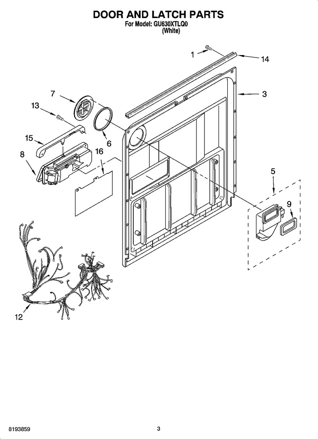 Diagram for GU630XTLQ0