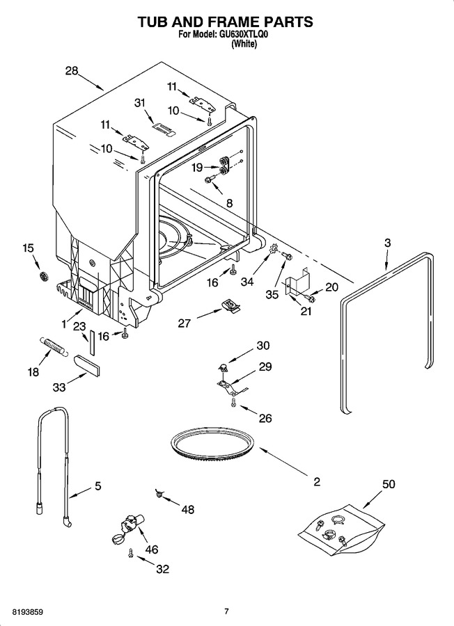 Diagram for GU630XTLQ0