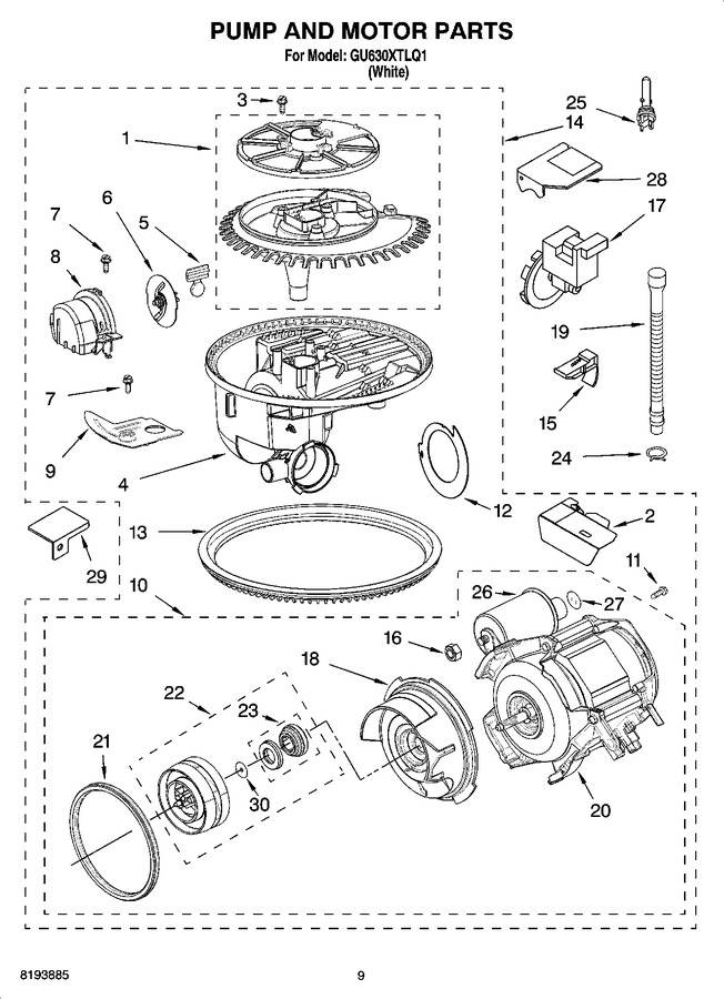 Diagram for GU630XTLQ1