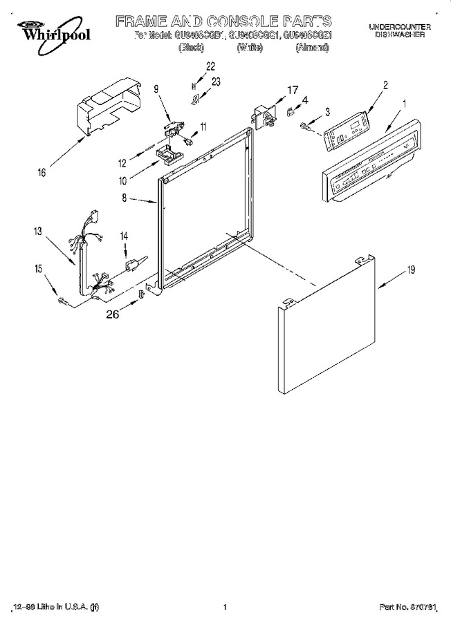 Diagram for GU940SCGQ1