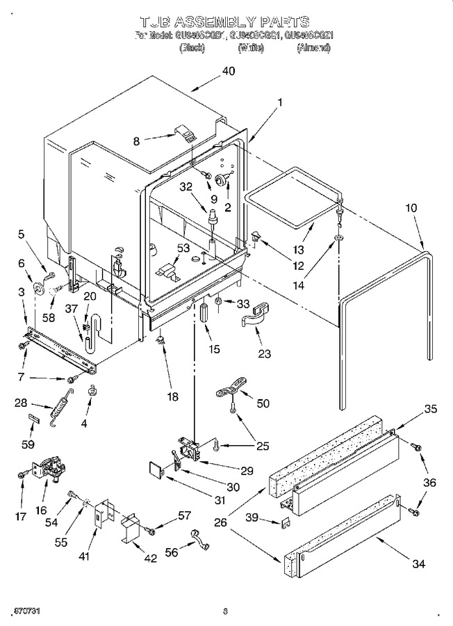 Diagram for GU940SCGB1
