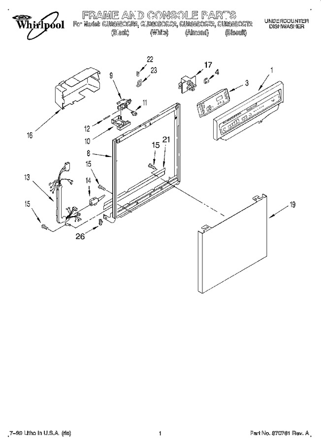 Diagram for GU980SCGZ2