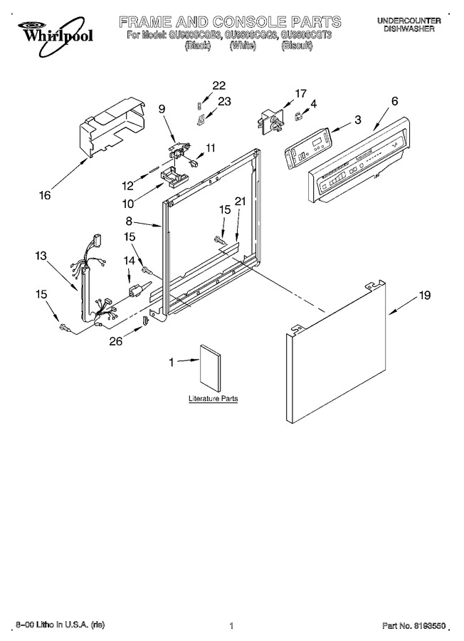 Diagram for GU980SCGT3