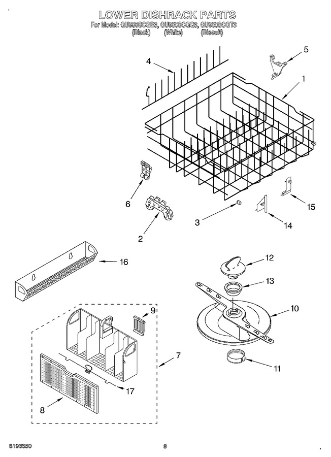 Diagram for GU980SCGT3