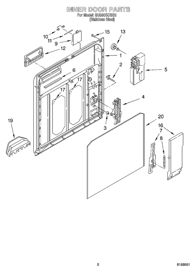 Diagram for GU980SCGS3