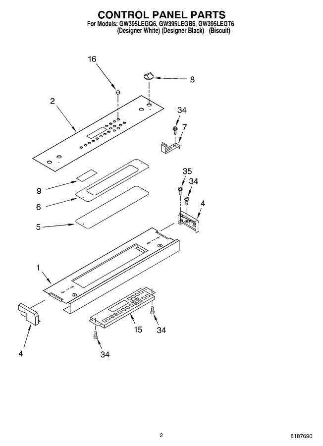 Diagram for GW395LEGT6