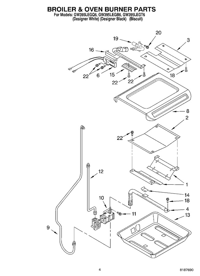 Diagram for GW395LEGT6