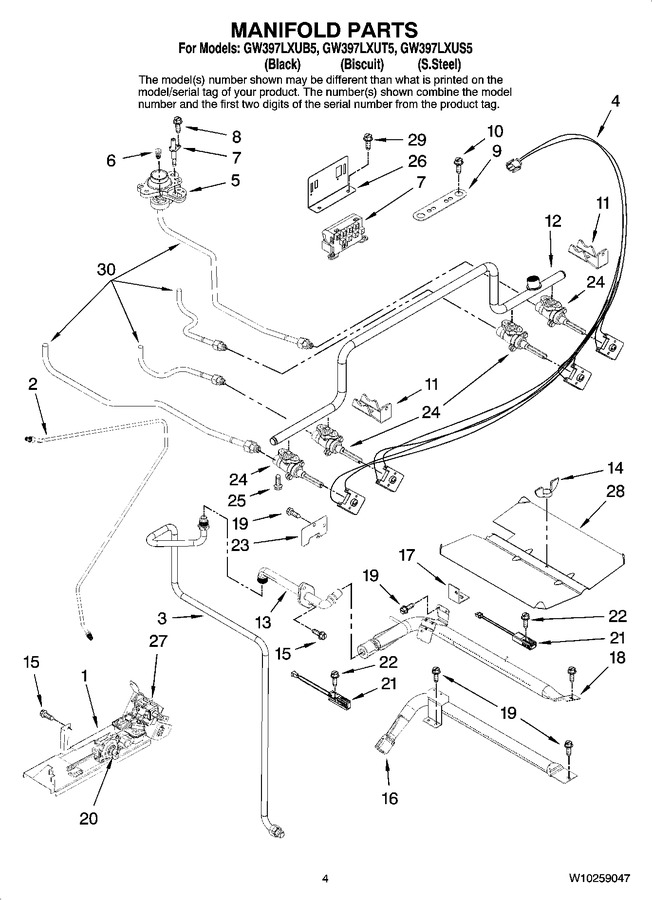 Diagram for GW397LXUT5
