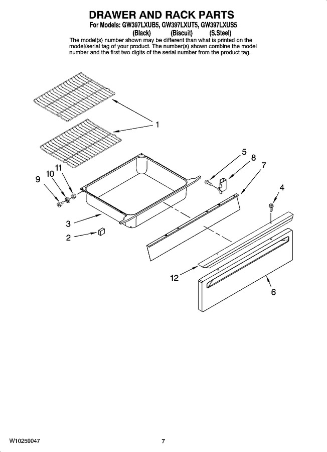 Diagram for GW397LXUT5
