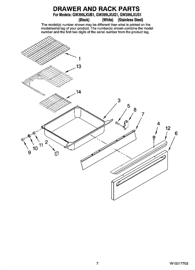 Diagram for GW399LXUB1