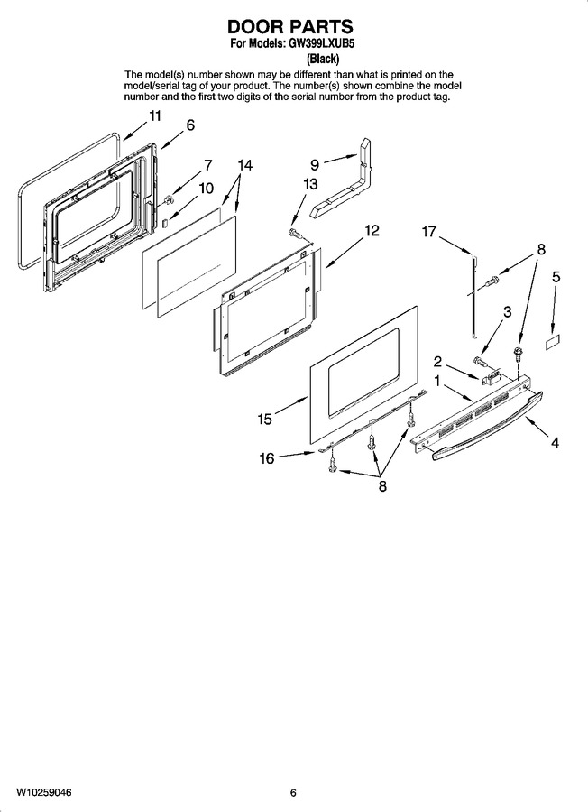 Diagram for GW399LXUB5
