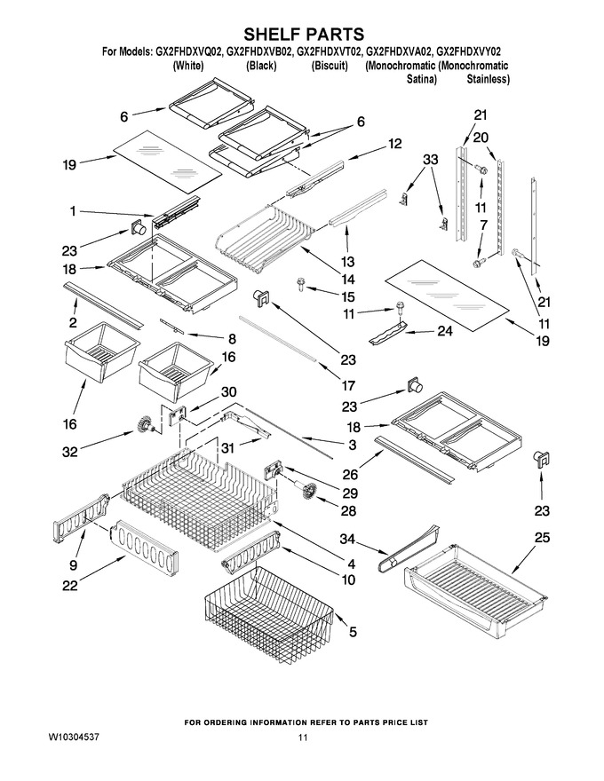 Diagram for GX2FHDXVY02