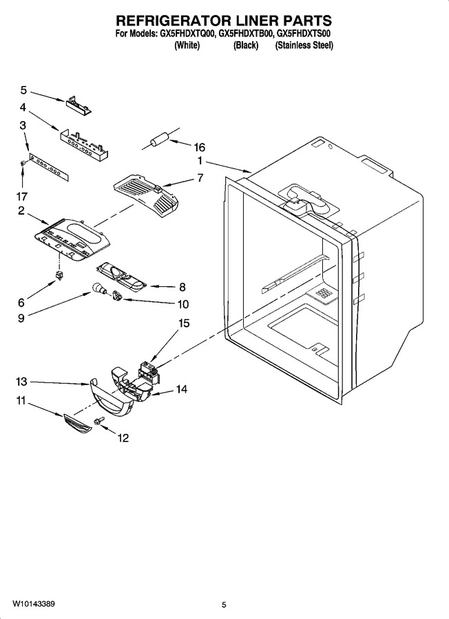 Diagram for GX5FHDXTB00