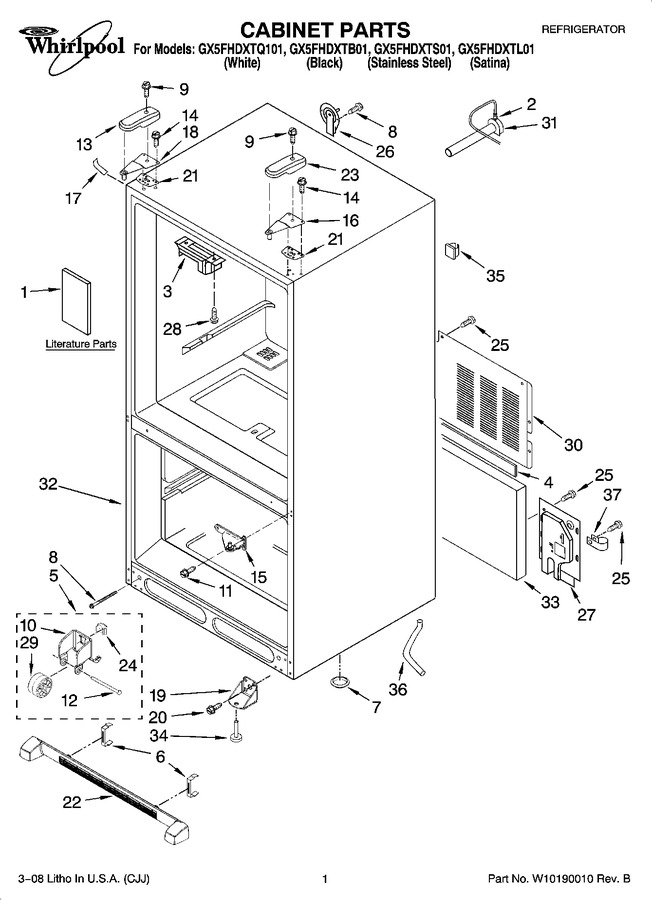 Diagram for GX5FHDXTS01
