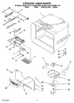 Diagram for 02 - Freezer Liner Parts