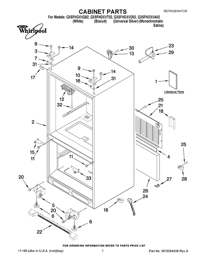 Diagram for GX5FHDXVA02