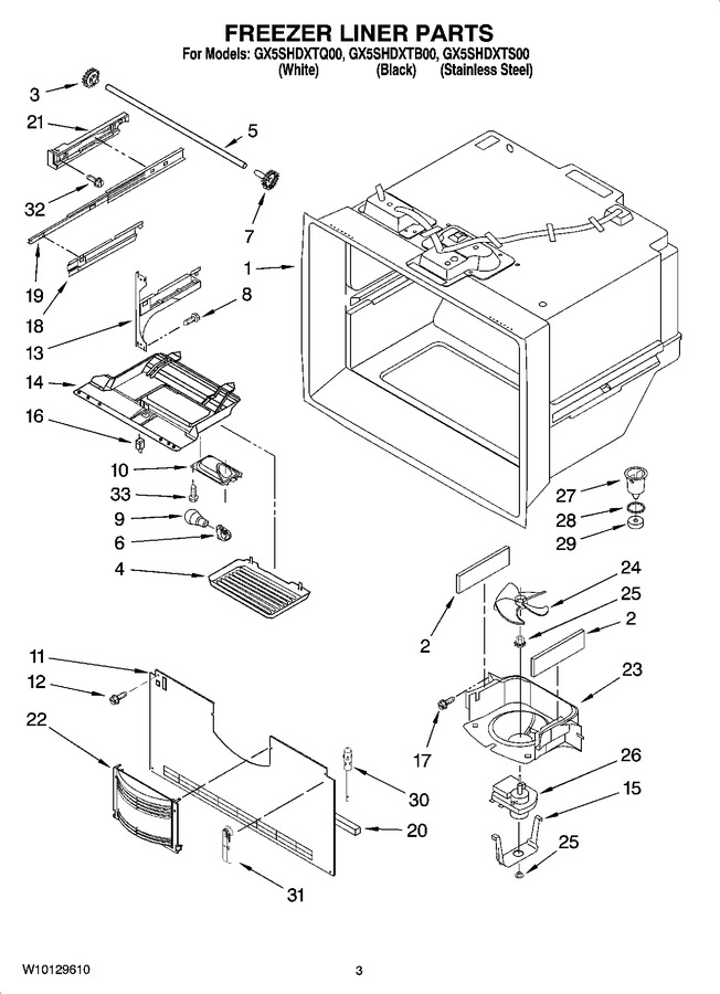Diagram for GX5SHDXTB00