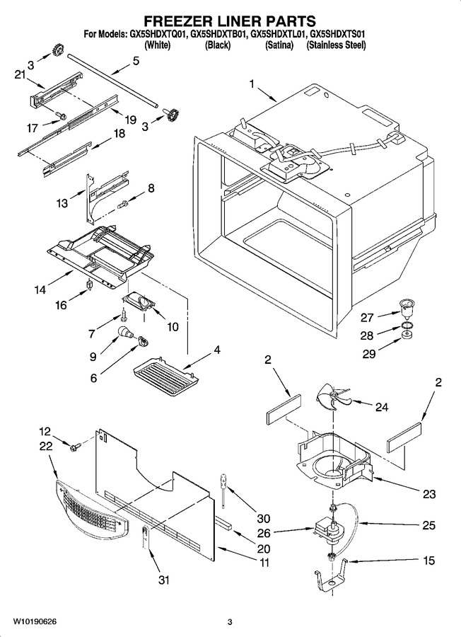 Diagram for GX5SHDXTB01