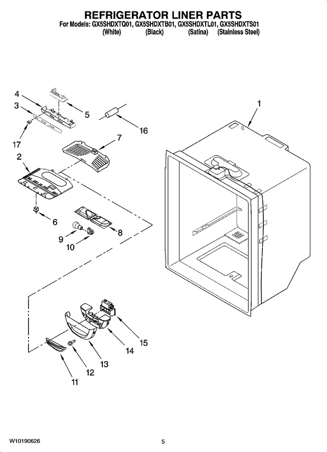 Diagram for GX5SHDXTS01