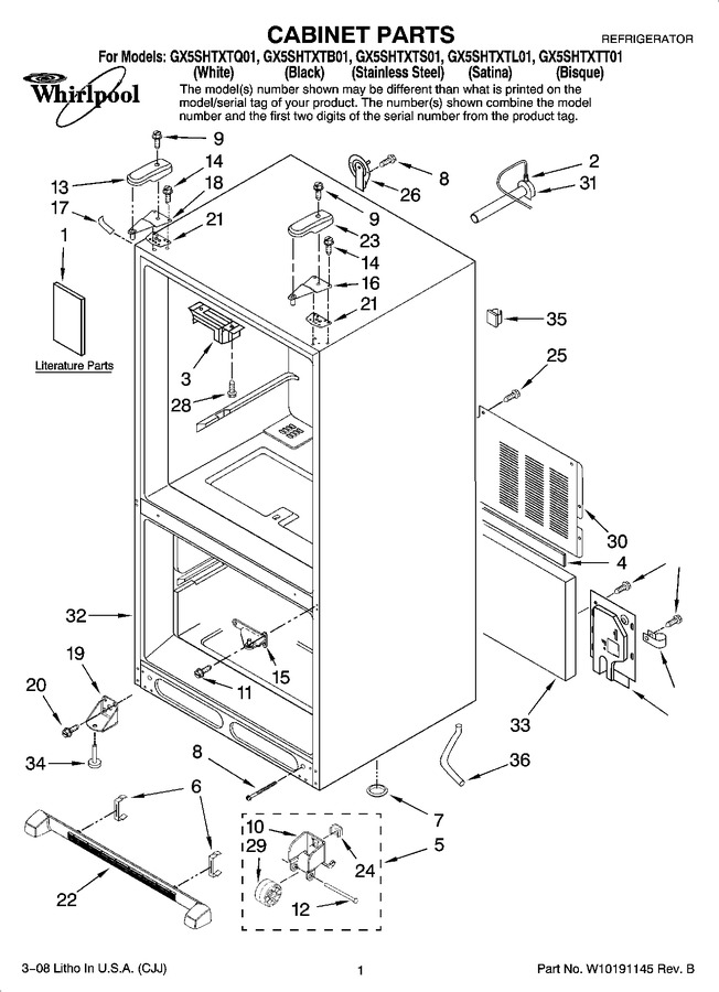 Diagram for GX5SHTXTQ01