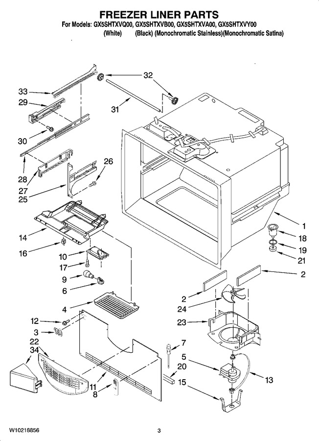 Diagram for GX5SHTXVB00